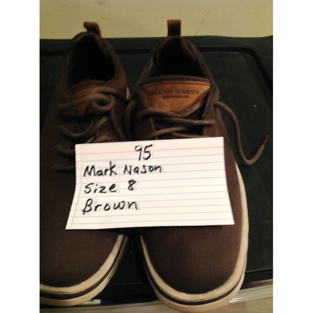 Mark Nason Men's Casual Sneakers Size 8 Brown - Picture 2 of 6